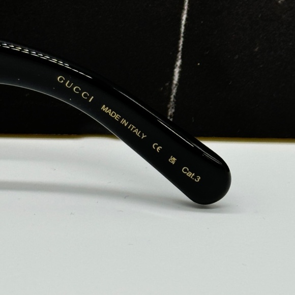 NEW GG1599SA 001 GUCCI BLACK GREY OVERSIZED WOMEN GUCCI SUNGLASSES - Picture 11 of 13